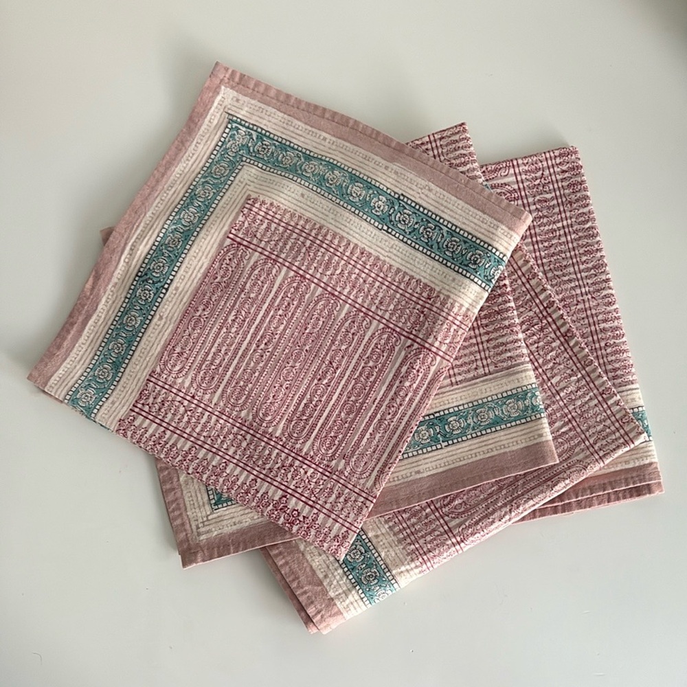 NWOT Anthropologie Table Napkins Set of 4